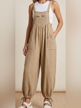 Easel Gauze oversized Overalls beautiful combination of colour and comfort